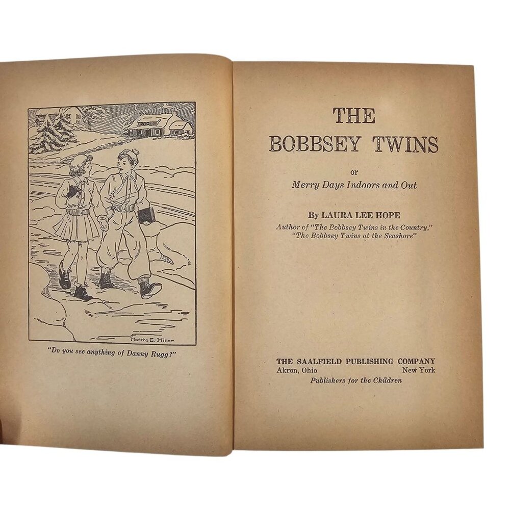 The Bobbsey Twins Laura Lee Hope In The Country 1940 Saalfield Publishing HC Lot - Picture 7 of 14